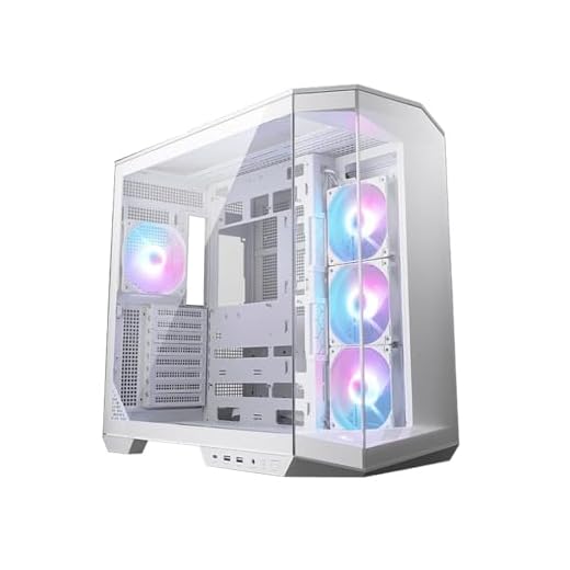 MSI MAG PANO 100R PZ White - Premium Mid-Tower Gaming PC Case