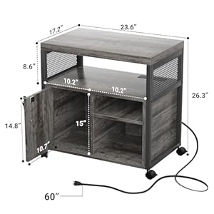 Unikitorollingfilecabinetlateralofficefilingcabinetswithsocketandusbchargingportmodernprinterstandonwheelsprintercabinetwithdoorandopenstoragelockableblackoak Urban Country Home Decor Unikito rolling file cabinet lateral office filing cabinets with socket and usb charging port modern printer stand on wheels printer cabinet with door and open storage lockable black oak urban country home decor