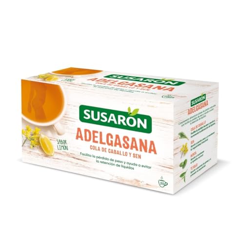 Susarón | Infusión Adelgasana Cola de caballo y Sen | Sabor Limón | Caja 20 bolsitas