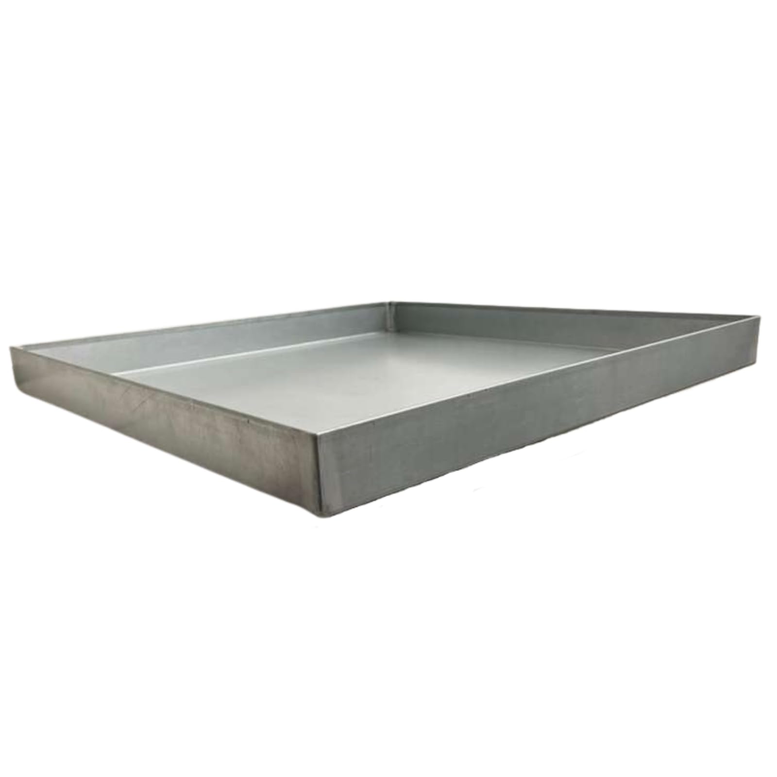 Heavy-Duty Galvanized Steel Drain Pan – Premium, Rust-Resistant HVAC Condensate Pan – Leak-Proof for Maximum Protection – Without Hole Options (30”x30”x2")