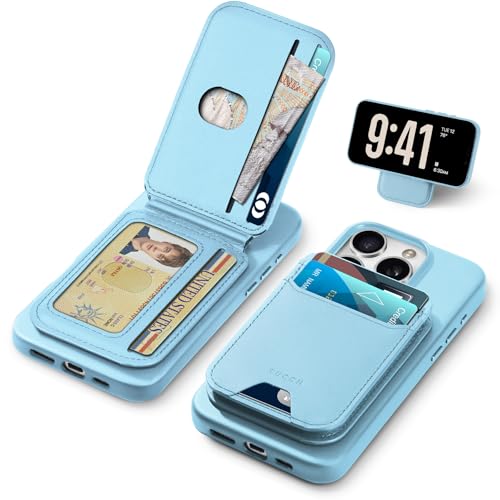 Coque iPhone 16 Pro étui portefeuille cuir PU avec béquille