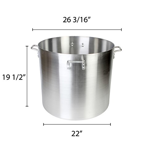 Thunder Group 120 Quart Aluminum Stock Pot #TOP1