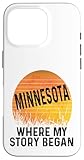 divertente minnesota dove la mia storia ha iniziato tramonto campi aperti custodia per iphone 16 pro