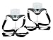 Fairly Odd Novelties FON-10219 Wine Glass Lanyard (Set of 2), Black