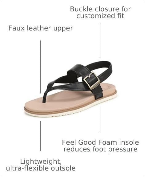 Dr. Scholl's Women's So Chill Sandal Black Smooth 11 M - image 3