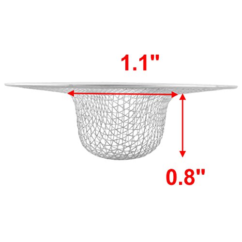 Uxcell Metal Bathroom Basin Sink Drain Filter Strainer Basket 71Mm Dia 6Pcs #TOP1