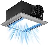 Chaoos Bathroom Exhaust Fan with Light, Powerful 160CFM/1Sones, 10x10 Mount, 1500 LM Bathroom Ventilation Fan with Light, Office,Home, Bathroom Vent Fan with Light