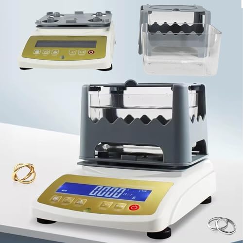 Professional Precious Metal Testing Machine, Lab-Grade Density & Karat Detector, Jewelry Analyzer for Banks & Pawnshops - A-300 Metal Authenticity Tester