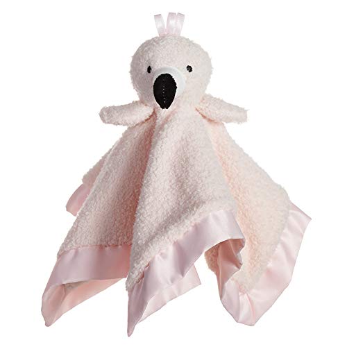 Image of Apricot Lamb Stuffed Animals Flamingo Security Blanket Infant Nursery Character Blanket Luxury Snuggler Plush Baby Lovey(Flamingo, 13 Inches)