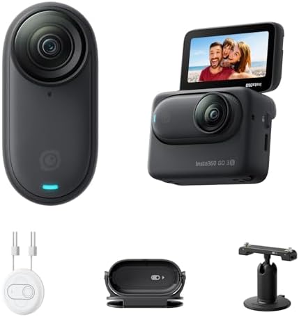 Insta360 GO 3S Negro 128GB - Cámara Vlogging 4K, POV Manos Libres...