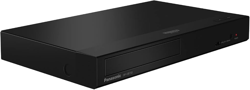 Panasonic 4K Blu Ray Player, Ultra HD Premium Video Playback and Hi-Res Audio - DP-UB150-K (Black)