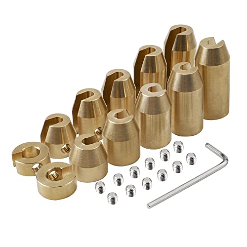 NICECNC Motorrad-Speichen-Auswuchtgewichte aus Messing, Compatible with Dual Sport, Super Moto, metrischen Cruisern und so weiter, 12 Stück, 6061-T6 Aluminium, CNC-gefräst