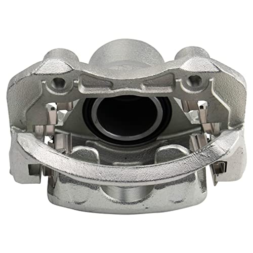 Image of TRQ Front Brake Caliper Set Zinc Coated Brackets Hardware Compatible with 2000-2006 Nissan Sentra