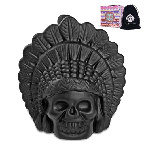 Mulucky Aztec Death Whistle Skull 125+ dB Loud Screaming Black Whistle