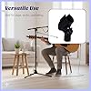 4PCS Adjustable Microphone Clip Holder for Mic Stand, Universal Microphone Holder 180° Adjustable Microphone Clip with 5/8" to 3/8" Mic Screw Adapter, Secure Mic Clip Accessory for Microphone Stand #5