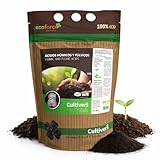CULTIVERS Abono Universal Ácidos Húmicos Fúlvicos y Potasio 1 kg Ecológico 82% | Fertilizante Soluble Concentrado de Leonardita | Mejorador de suelo para plantas Potencia tu huerto y jardín