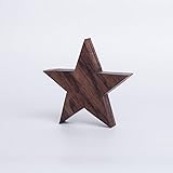 bayern wohnungen verkauft  Woods Holzstern Nussbaum - Dekoration aus Holz handgefertigt in Bayern I Holzstern zum hinstellen - gemütliche Advent & Weihnachtsdeko für Fenster Flur Tür & Co I Holzstern groß 12, 16 oder 21 cm