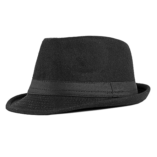 [ホワイトファング] ハット 中折れハット ソフトハット 帽子 おしゃれ かっこいい 旅行 メンズ レディース CZ091(ブラック)