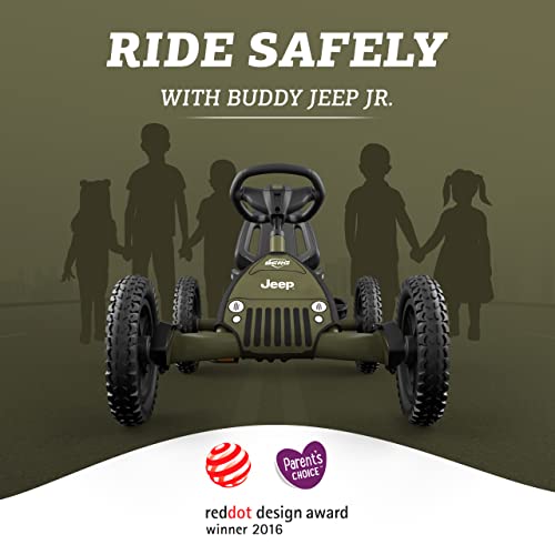 Berg Toys - Buddy Jeep Junior Pedal Go Kart - Go Kart - Go Cart For Kids - Pedal Car Outdoor Toys For Children Ages 3-8 - Ride On-Toy - Bfr System - Adjustable Seat - Pedal Kart For Kids #TOP4
