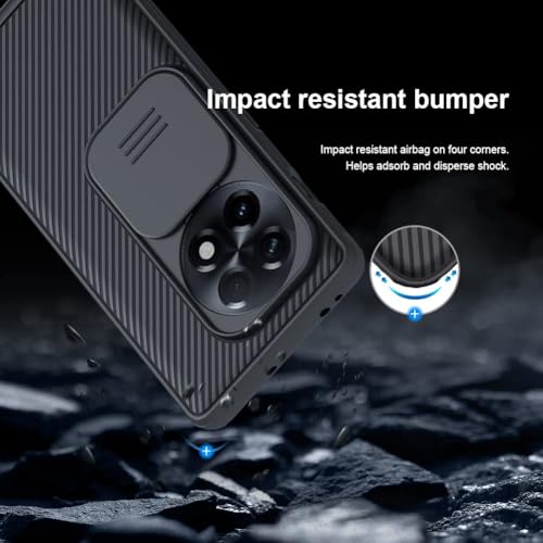 Image of PRITO Classic Series Compatible OnePlus 11R (1+11R) Back Case with Camera Cover, [Camera Lens Protector] [Scratch-Resistant] [360 Full Protection] Shockproof Slim Phone Case - PC+TPU (1+11 R).