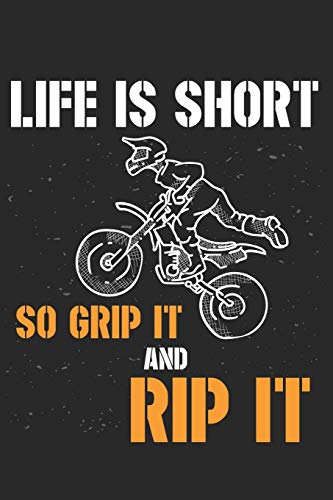 Mein Motorrad Tourenbuch: Dein persönliches Reisetagebuch für Motorrad Touren und Motorrad Reisen ♦ für über 100 Touren ♦ Handliches 6x9 Format I Motiv: Life is short (German Edition)