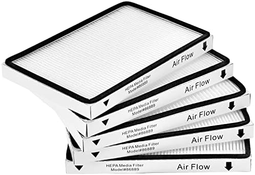 Anewise 5 Pack EF-1 HEPA Media Filter Replacement for Kenmore 86889, 20-86889, 40324, 53295 Canister and Upright Vacuum Cleaner, For Panasonic Part MC-V199H