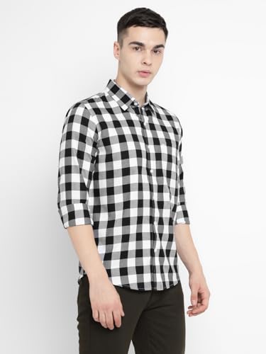 Image of Allen Cooper Checks Shirts for Men - 100% Cotton Comfort Fit Casual and Formal Shirt - Breathable, Soft, Classic Style (Multiple Colors)