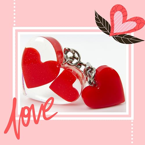 Stylish Double-Heart Resin Keychain for Men and Women - Charms for Bags, Backpacks, and Keys - Perfect Gift for Mother's Day and Special Occasions - Image 9