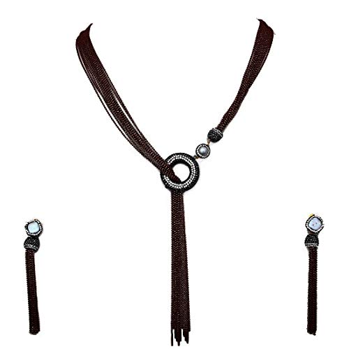 Collar étnico de piedras semipreciosas para realzar tu look en eventos y cenas