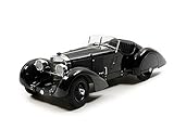 mercedes ssk wert Auto Kk Scale Models – 180131bk – Fahrzeug Miniatur – Mercedes-Benz SSK Count trossi – 1930, schwarz, Maßstab 1/18