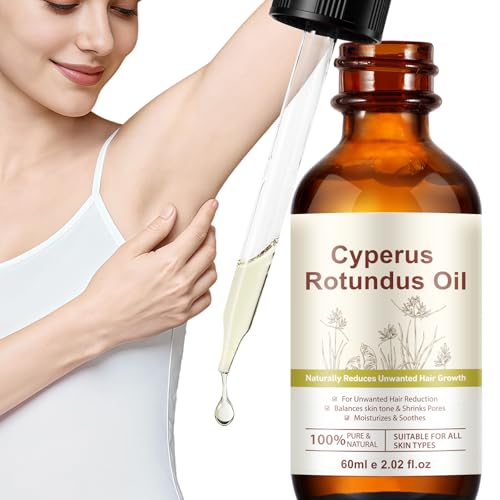 Cyperus Rotundus Oil, Natural Cyperus Rotundus Oil for Hair Removal, Helps Reduce Unwanted Hair Growth, Balances Skin Tone, Minimizes Pores & Moisturizing, Suitable for All Skin Types (1PCS)