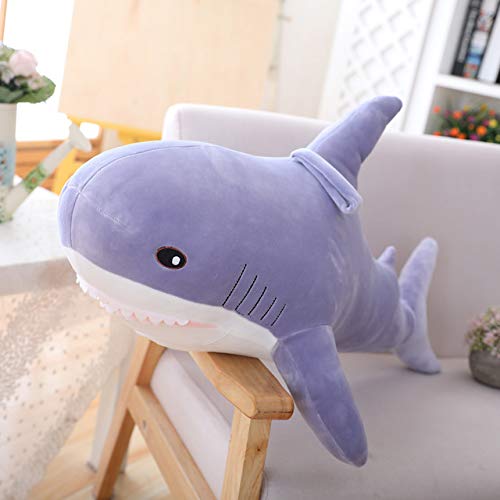 Muñecas de tiburón Gris Rosa Azul Kawaii para Regalo de niños 35-120cm tiburón de Peluche Grande de Ike A Peluches de Peluche de tiburón de Rusia Gris 100cm