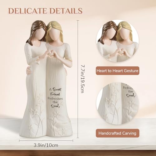 Storieme Best Friend Figurine, Hand-Painted Friendship Gifts for Women - Image 2