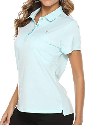Womens Golf Polo Shirts Short Sleeve Ladies Golf Apparel Moisture Wicking Womans Tennis Tshirts Golf Tops X-Small #TOP2