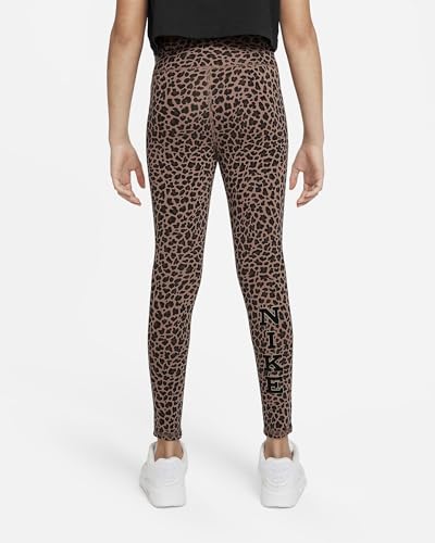 Nike Girls' Sportswear Graphic Leggings, Leopard, S Regular US2