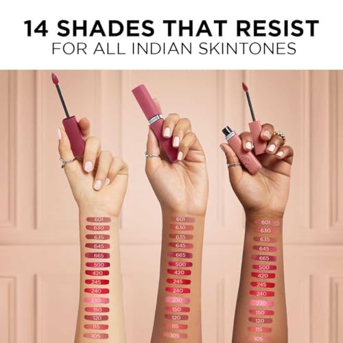 Image of L'Oreal Paris Infallible Matte Resistance Liquid Lipstick, 630 Rose Heat (Pack of 2)
