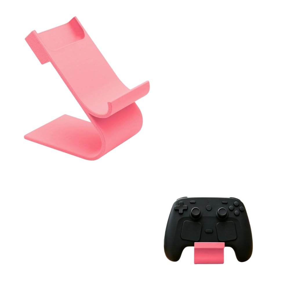 IFEEHE Desktop Holder Dock Display Stand Adjustable For Steam Controller 2 Game Accessories (Black)