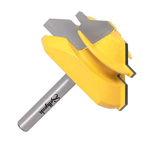 Tongue And Groove Router Bit Tool Set, Sellyoak 1/4 Shank Tongue&Grooving Router Bits + 1/4 Shank 45° Lock Miter Router Bit, Wood Milling Cutter Woodworking Tools On Router Table/Base Router Etc. #TOP4