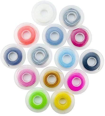 10 Spool Dental Orthodontic Elastic Chain Power Chains Brace Orthodontic Spool Elastic Rubber Band (Long) Random Color