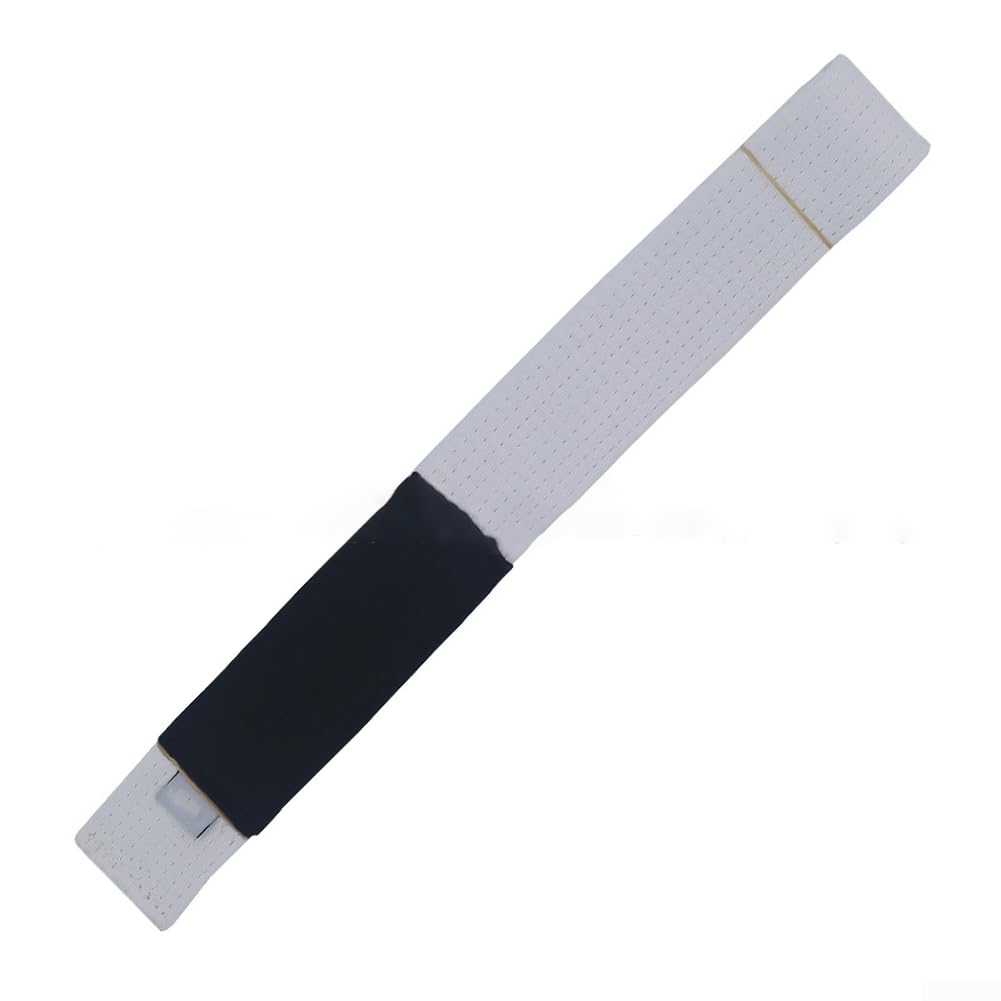 Ceinture de jiu-jitsu brésilien Mat-Durable avec coutures renforcées et bande de classement clairement définie pour une utilisation régulière (A 2 Blanc)
