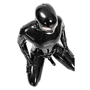 Glanzende Laklederen Catsuit voor Mannen, Rits Romper, Gevangene Lakleer Bodysuit, Sexy Latex Strakke Rits Jumpsuit…