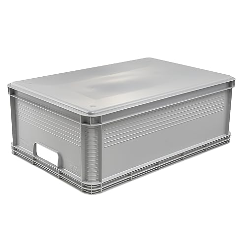 keeeper Transportbox, Stapelbar, Polypropylen, 45 l, Robert, Nordic Grey