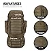Mardingtop 60L Military Internal Frame Backpack for Hiking,Camping,Hunting,Rucksack Backpack with Rain Cover