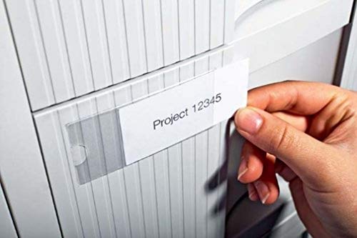 Durable Pocketfix Sachet de 10 Porte-étiquettes adhésifs 32 x 74 mm