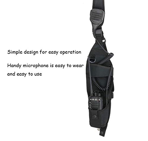 Abcgoodefg Universal Left Side Radio Shoulder Holster Chest Harness Holder For Two Way Radios Walkie Talkie Rescue Essentials #TOP5