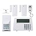 SABRE Home Expandable Wireless Burglar Alarm Security System - Includes Motion Door and Window Sensors LCD Touch Screen Display and Remote Control Key FOB - DIY EASY Installation
