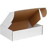 Top Pack Supply Deluxe Literature Mailers, 16' x 12' x 4', White (Pack of 50)