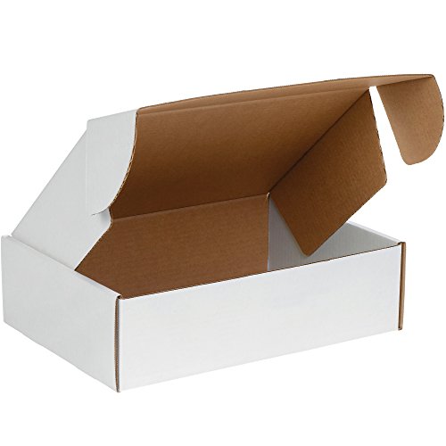 Top Pack Supply Deluxe Literature Mailers, 15 1/8\" x 11 1/8\" x 4\", White (Pack of 50)