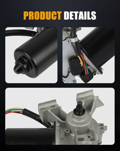 Image of ROADFAR Front Windshield Wiper Motor Fit for Chevrolet for Aveo 2007 2008 | For Pontiac For G3 2007 2008|For Suzuki For Swift+ 2007 2008|Replace 96648776|96652102|96850001|5 Pins