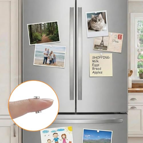 Image of TRYMAG Small 0.2x0.08 Inch Refrigerator Magnets, 300Pcs Small Round Rare Earth Multi-Use Tiny Neodymium Fridge Magnets, Premium Cylinder Office Magnets for Whiteboard, Crafts, Dry Erase Board, School
